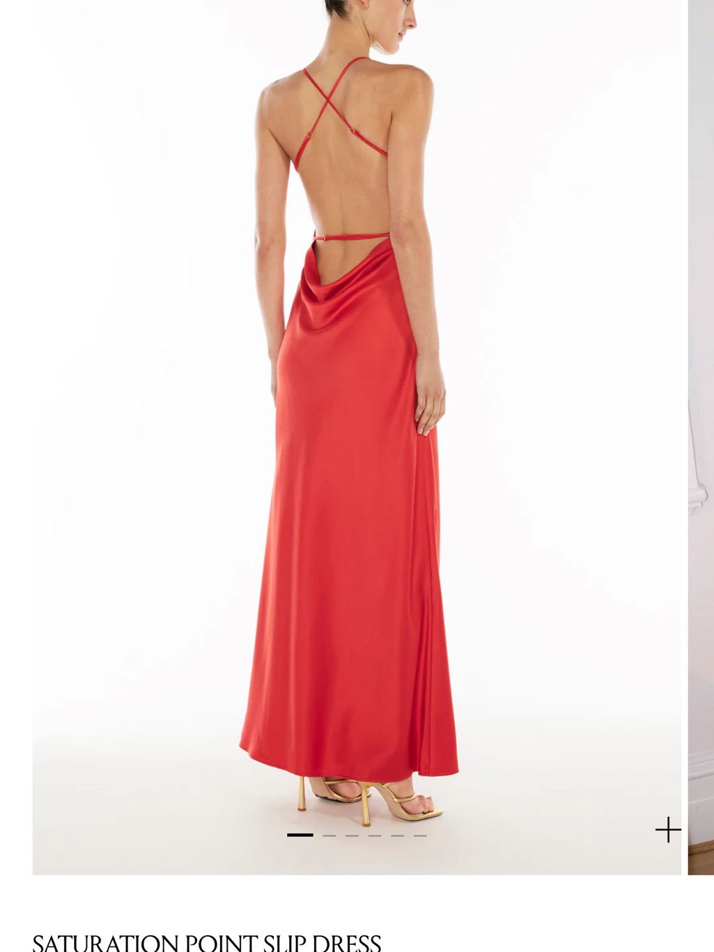 Manning Cartell Red Satin Slip Maxi Dress — image 2 of 2